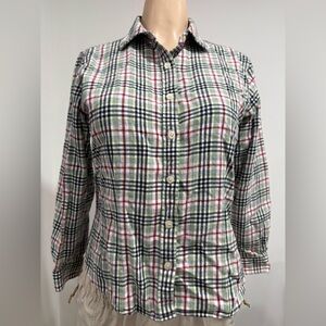 Pendleton Plaid Button-Up Shirt Size Small